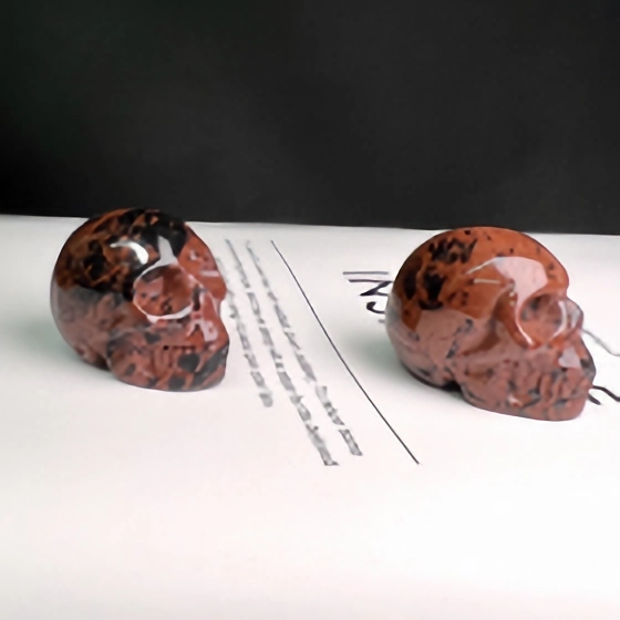 Mahogany Obsidian Skull